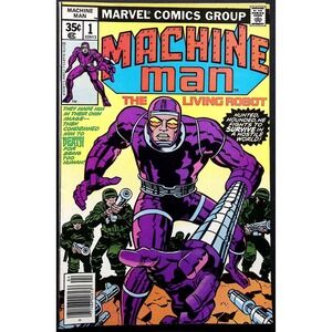 Marvel Comic Book Machine Man #1 Jack Kirby 1978 Vintage Bronze Age